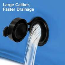 Niubya Portable Dog Pool, Foldable Pet Swimming Pool, Anti-Slip Collapsible Pet Bathtub, Hard Plastic Bath Pool For Pets Dogs And Cats - 藍色 - 查看 2