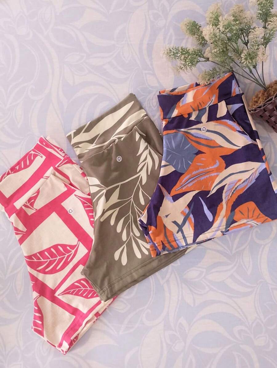 Kit 3 Women's Short Cos High Luxury L GG Plus Size - 彩色 - 查看 1