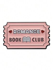 QIHOO 1pc Book Club Enamel Pin Customization Read All Night Book Club Brooch Collar Badge Retro Stamp Friends Fun Jewelry Gift - Multicolor - View 12