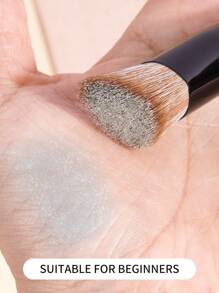 MAANGE 1 pieza Pincel triangular, pincel cosmético portátil para difuminar con pincel para base, rubor, polvos sueltos, contorno, iluminador, herramientas de maquillaje, regalo para mujeres y niñas, pincel de maquillaje de viaje, pincel de base, pincel de corrector, pincel de rubor, pincel de contorno, pincel de rubor, pincel de bronceador, pincel de polvos, pincel de base, pincel de rubor, obsequios - Negro - Ver 9