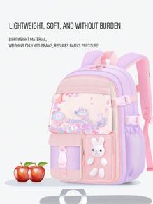 Cute Fashionable Backpacks With Fridge Opening Style Lightweight Soft Anti Water Splashing Breathable Backpack For Girls, Ladies, Boys, Perfect For Casual, Trip, Leisure, School, Study