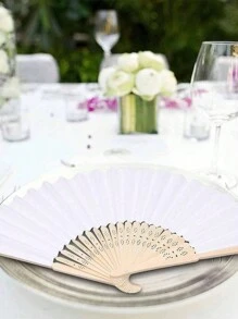 1/5/10/20/30 chiếc quạt giấy trắng, quạt tre gấp trắng, quạt cầm tay, quạt giấy gấp, quạt tre di động tự làm, trang trí tiệc sinh nhật, thích hợp cho lễ đính hôn, lễ tốt nghiệp, tiệc cưới, trang trí bàn làm việc phòng ngủ, văn phòng tại nhà, đạo cụ chụp ảnh biểu diễn tiệc tùng, quà tặng trang trí nhà cửa, phòng khách, văn phòng. - trắng - Xem 4