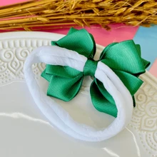 Bow On Sash/ Bow On Sash RN / Moss Green Bow W/ Pompom - Màu xanh lá cây đậm - Xem 3