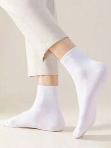 1/5/10/15/20/25/40 Pairs Solid Ankle Socks, Men Socks Soft & Lightweight All-Match Unisex Socks, For Gym - Multicolor - View 9