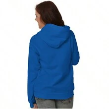 Fa La Llama Alpaca Christmas Xmas Hoodie Sweatshirt Women - Hoàng gia - Xem 2