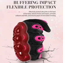 suomy 夏季女士粉色摩托车手套女式透气摩托车骑行手套防摔触感功能越野摩托骑行手套 - 粉色 - 查看 9