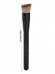 MAANGE 1 pieza Pincel triangular, pincel cosmético portátil para difuminar con pincel para base, rubor, polvos sueltos, contorno, iluminador, herramientas de maquillaje, regalo para mujeres y niñas, pincel de maquillaje de viaje, pincel de base, pincel de corrector, pincel de rubor, pincel de contorno, pincel de rubor, pincel de bronceador, pincel de polvos, pincel de base, pincel de rubor, obsequios - Negro - Ver 4