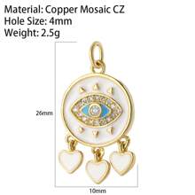 1 set comprendente 1 collana con ciondolo a forma di cuore con occhi blu malefici e 1 choker con stella d'oro, catena in acciaio inossidabile, regali di San Valentino