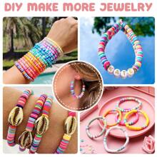 4800pcs Polymer Clay Beads Bracelet Making Kit With 48 Colors, Including DIY Pendants, For Craft Gifts And DIY Jewelry Making - Polymer Clay - View 11