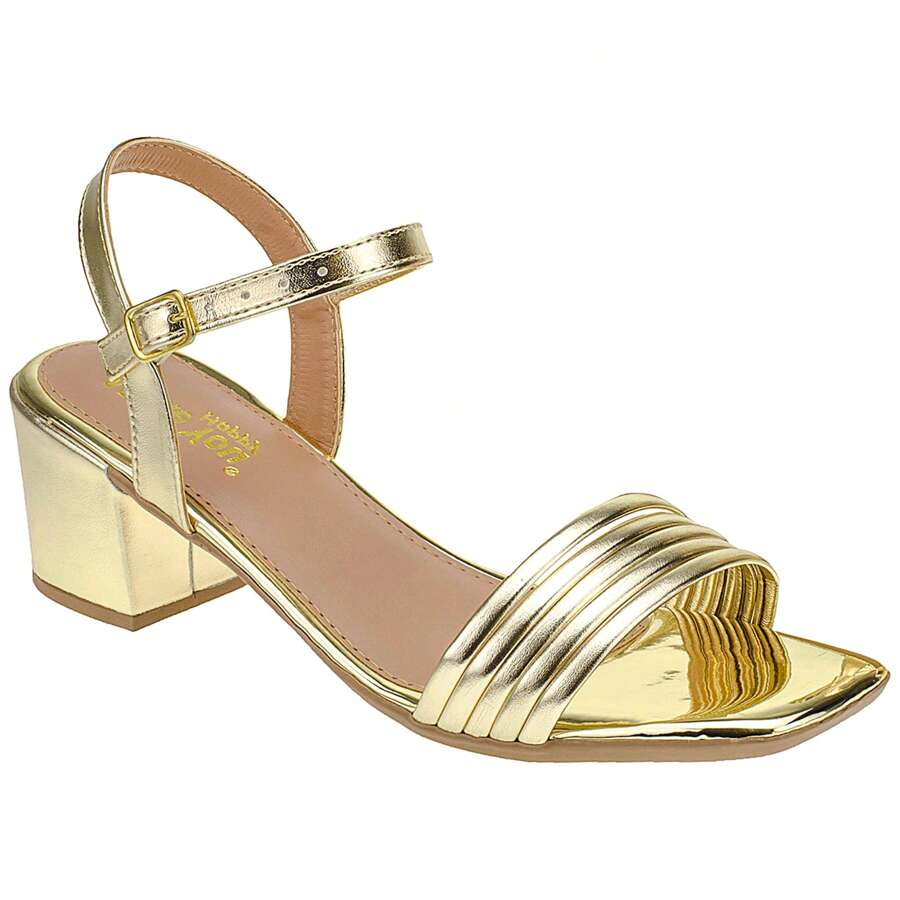 Women Heeled Sandals - 金色 - 查看 1