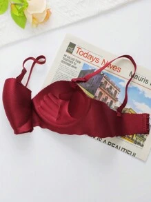 3 PIEZAS Sujetador push up de copas pequeñas para mujer, sujetador sin costuras y sin aros, sujetador sin tirantes, lencería sexy cómoda y transpirable con copa gruesa y suave, sujetador unicolor simple para uso diario, ropa interior deportiva con cierre trasero y tirantes ajustables y desmontables