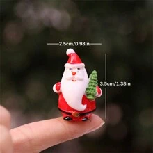 1pc Người tuyết Giáng sinh thu nhỏ Cảnh tuyết Trang trí, Trang trí phòng Ông già Noel bằng nhựa, Giáng sinh - Nhiều màu - Xem 25