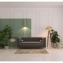 2' X 6' Sunset Abstract Power Loom Non Skid Area Rug