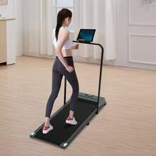 Folding Treadmill, Electric Treadmill, Walking Jogging Machine For Home Office - Grey - View 6