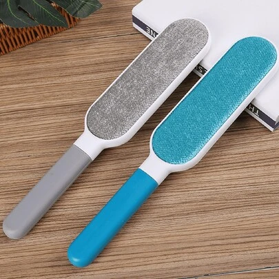 1 件可重复使用的宠物毛发刷 - 通过静电去除宠物毛发 - 适用于衣服、床上用品、沙发、家具和地毯 - 家庭清洁工具