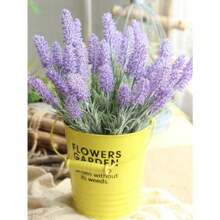 Bouquet Branch Artificial Lavender Flower Decorative Foliage Very Beautiful - Màu Lilac Tím - Xem 2