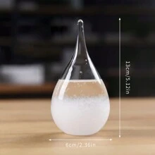 1 pezzo Bottiglia di vetro con previsioni del tempo, regalo creativo, bottiglia di gocce di pioggia/tempesta, regalo per amici per Natale e Ognissanti, decorazione da scrivania