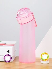 1pc Flavored Water Bottle, Bottle Starter Set, Drinking Bottle With One Random Flavoured Pods Suitable For Gyms, Schools, Flavored Water Bottle, For Outdoor, Camping