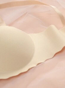 3 PIEZAS Sujetador push up de copas pequeñas para mujer, sujetador sin costuras y sin aros, sujetador sin tirantes, lencería sexy cómoda y transpirable con copa gruesa y suave, sujetador unicolor simple para uso diario, ropa interior deportiva con cierre trasero y tirantes ajustables y desmontables