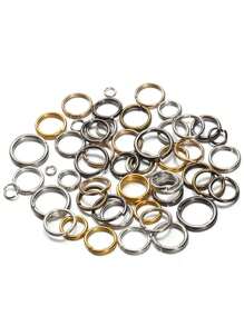 200pcs/Pack Delicate Minimalist Open Jump Rings, Closed Linking Rings, Handmade DIY Bracelet, Earrings, Jewelry Accessories - 200 Pcs/pack Single Loop - View 1