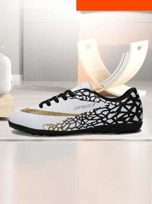 1 par de zapatos de fútbol de pinchos largos de PU duraderos para niños y adolescentes, tacos de fútbol profesionales antideslizantes adecuados para deportes de verano