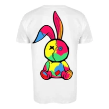 Premium Teddy Bear T-Shirt 100% Cotton Print Quality Style - 白色 - 查看 2