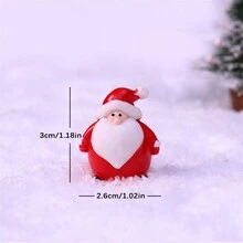 1pc Người tuyết Giáng sinh thu nhỏ Cảnh tuyết Trang trí, Trang trí phòng Ông già Noel bằng nhựa, Giáng sinh - Nhiều màu - Xem 27