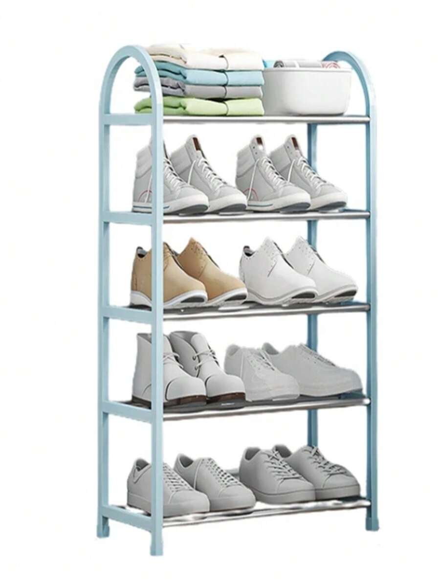 SHOE RACK 5 Tiers Multipurpose 10 Pairs Portable Shoe Organizer GALERIADDD New Good Quality From 2025 - BLUE - View 1
