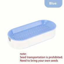 1 Pieza Suministros Para Mascotas Azul Catnip, Golosinas De Hierbabuena & Hidropónico Con Cuenco Y Caja Para Hierba Gatera Sin Semillas