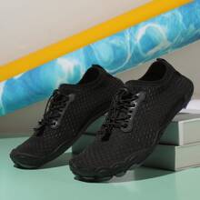 Women's Lightweight Sneakers - Super Breathable Quick-Drying Fabric - Stylish Sneakers For The Beach, Fitness, Hiking And More - Perfect For Active Women - Black - View 9