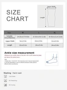 JINGBA SUPPORT 1pc Elastic Breathable Ankle Support Sleeve, Unisex, Minimalist Design, Suitable For Running, Basketball, Yoga And Daily Wear - Black - View 8