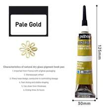 1 Metal 3D Stereoscopic Glass Pigment Hook Pen, Pen Tip 1mm, 20ml, DIY Painting Textile Ceramic Metal Acrylic Pigment. A 20ml Bottle Of Glass Paint, DIY Waterproof Hand-Painted Non Baking Paint. Two Types Of Glass Pigments To Choose From, Tubular And Bottled, Depending On The Specific Application.