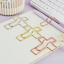 6件混色多功能爱心金属笔夹，带笔扣的回形针，日记本配件，固定笔夹，笔挂，返校，返校，学校用品 - 多色 - 查看 14