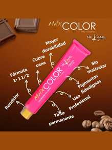 NEKANE Professional Permanent Cream Hair Color, Excellent For Gray Coverage, 90g Tube + 20 Vol. Peroxide. Halloween - 8 淺金髮 - 查看 4