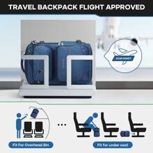 Maelstrom Travel Backpack For Men Women, 34L Carry-On Backpack For Traveling On Airplane,With Fashion Belt Bag,Fit 17"Laptop - Blue - View 4