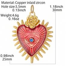 1 set comprendente 1 collana con ciondolo a forma di cuore con occhi blu malefici e 1 choker con stella d'oro, catena in acciaio inossidabile, regali di San Valentino