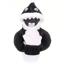 Mini Shark/Frog Gear Shift Knob Cover Sweatshirt In Pink, Blue, Black, Car Gear Shift Knob Cover, Warm Gear Shift Knob Cover Sweater/Shirt, Universal Fit Knob Cover Gift For Winter - A - View 6