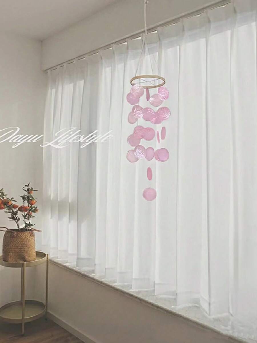 Simple Natural Shell Wind Chimes Photography Props Birthday Gift Bedroom/Kids Room Decor Baby Shower Family Decorations Gifts - Multicolor - View 1