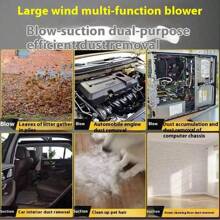 Soplador eléctrico Secador de pelo inalámbrico Batería de litio Aspirador de mano para exteriores/interiores para automóviles para eliminar el polvo para uso doméstico/industrial - Negro - Ver 4