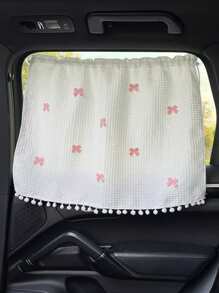 1pc Baby Car Sun Shade, Heat Insulation, Sunshade Curtain, Car Sunshade Pullcord