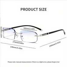 时尚优雅无框老花镜适合中老年人抗疲劳防眼睛疲劳老花镜+100至+400适用于电脑阅读游戏电视手机配件女士眼镜