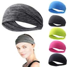 2024 Bandă elastică pentru yoga Banda de transpirație sportivă Femei/Bărbați Alergare Banda de păr pentru sport Turban Banda de transpirație pentru gimnastică în aer liber Bandaja sportivă - Multicolor - Vizualizare 4