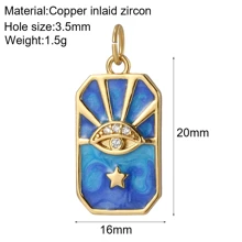 1pc Cute Multi Pattern Charms Including Evil Eye, Heart, Butterfly, Sun, Moon, Leopard Print, Lightning Bolt For DIY Jewelry Making Such As Necklaces, Bracelets, Earrings, Keychains Valentines