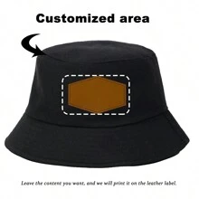 [定制] 1标签定制男女皆宜的渔夫帽，个性化内容定制，时尚新潮