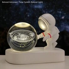 1 件 LED 宇航员小夜灯、水晶球装饰、办公室宇航员装饰、USB 电脑桌面装饰、家居装饰、送给朋友的礼物、圣诞节节日礼物 - 太空人水晶裝飾擺飾 - 查看 9