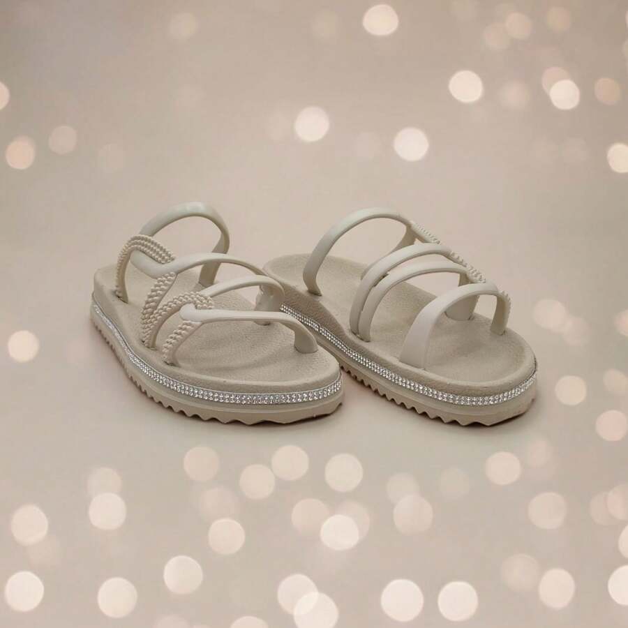 Women's Papete Birken Sandal Children's Rhinestone Birken Slide Platform Sandal - 米色 - 查看 1