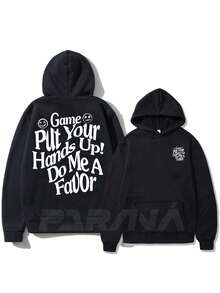 Game Sweatshirt Cold Weather Blouse 100% Unisex Cotton - Fast Shipping - 黑色 - 查看 2