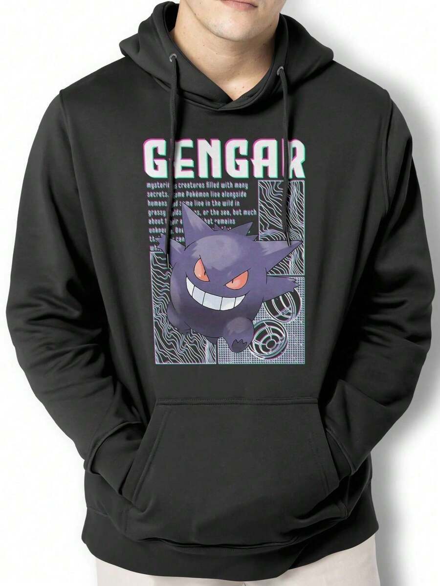 Pokedex Gen Gar Jacket Sweatshirt Kangaroo IPJ1 - màu đen - Xem 1