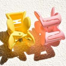 8pcs/Set Women's Small Neutral-Colored Flower Hair Claws Cute Casual - Multicolor - View 7