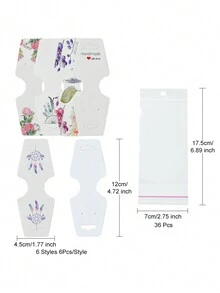 1Set Paper Jewelry Display Cards, For Hanging Earring Bracelet Necklace Display - 13#36sets - View 6